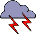 thunder storm sounds android application logo